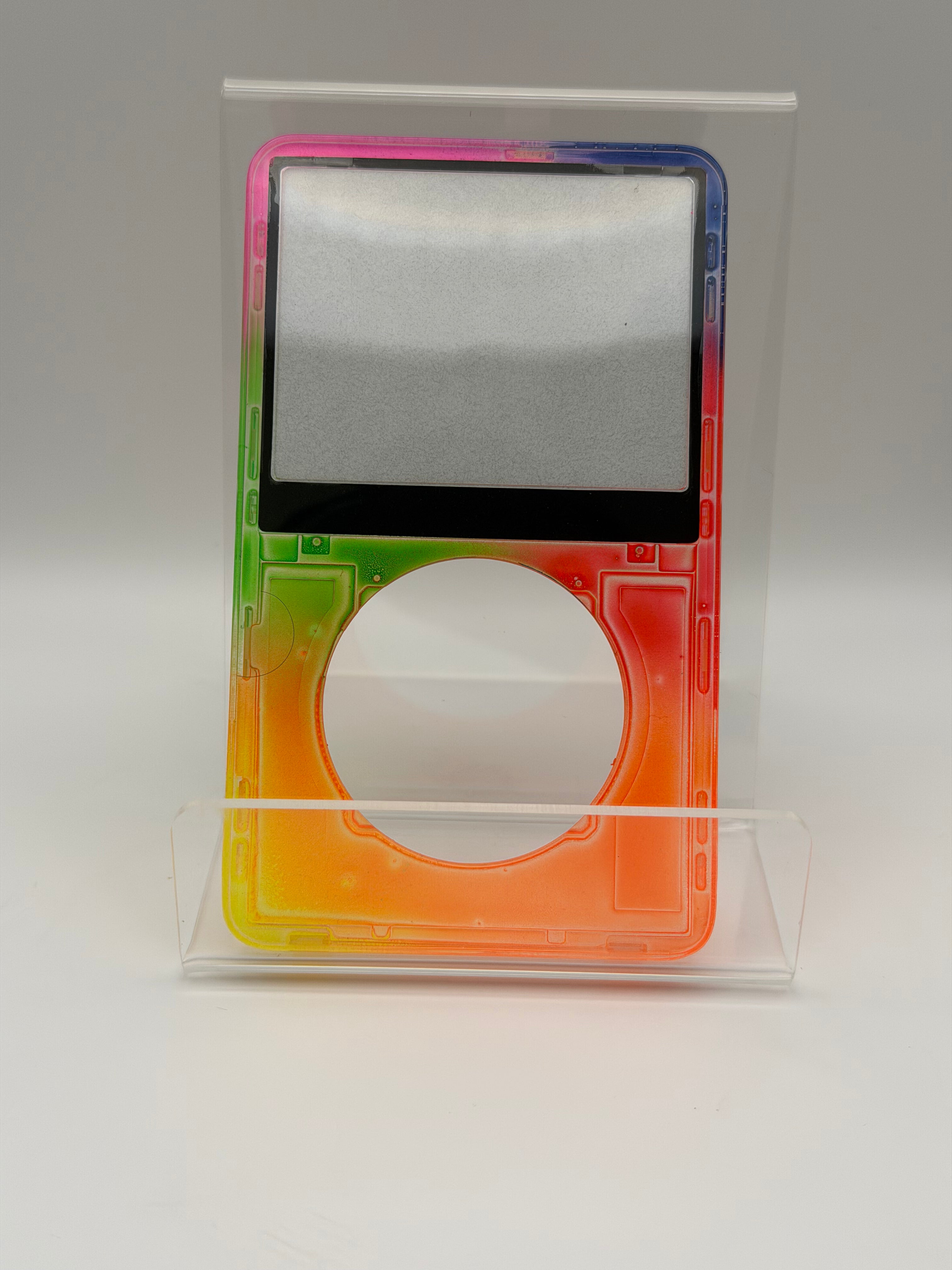 Neon Rainbow faceplate for iPod Classic | Atomic Faceplates