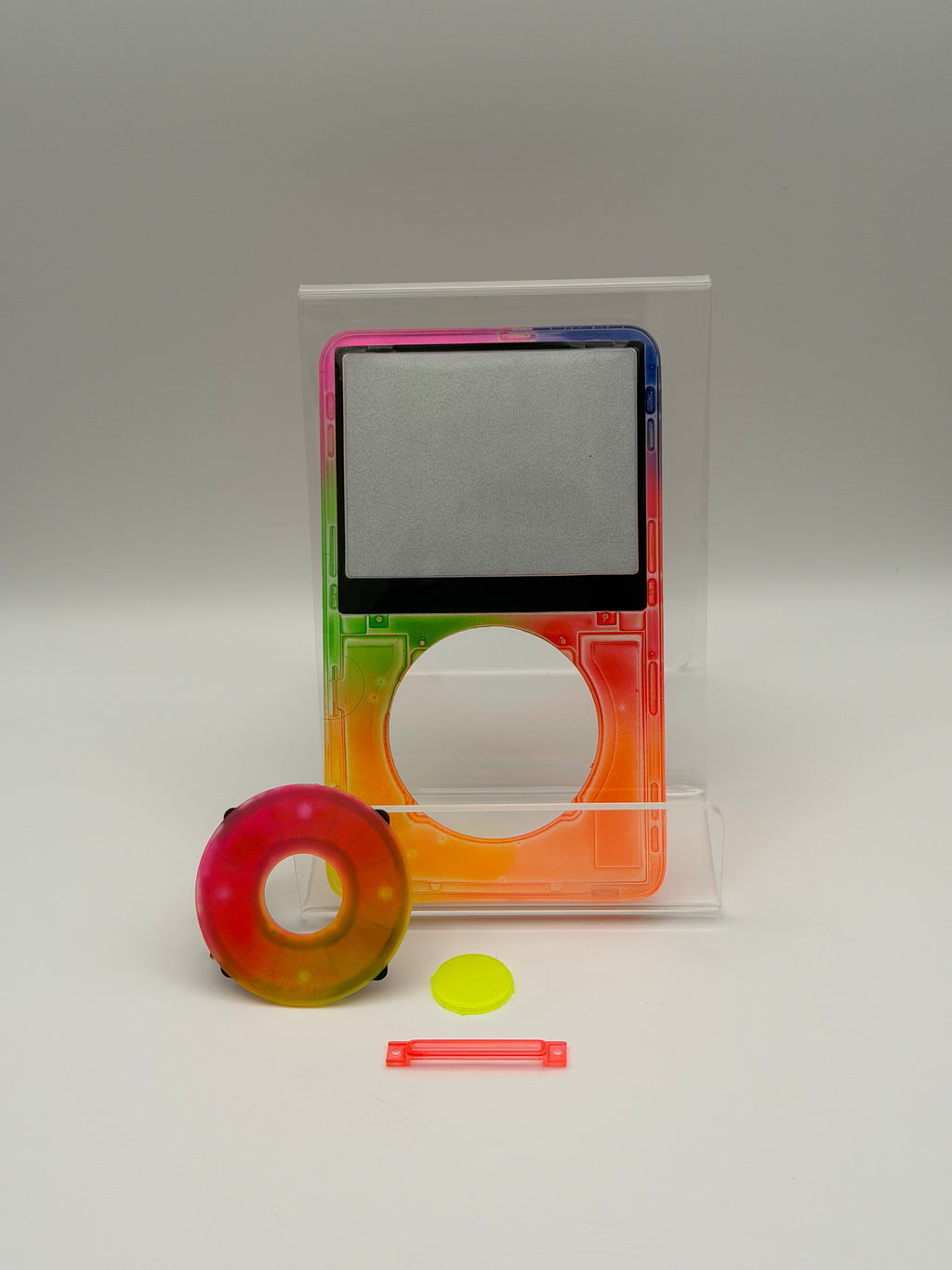 Neon Rainbow gradient parts set for iPod Classic | Atomic Faceplates
