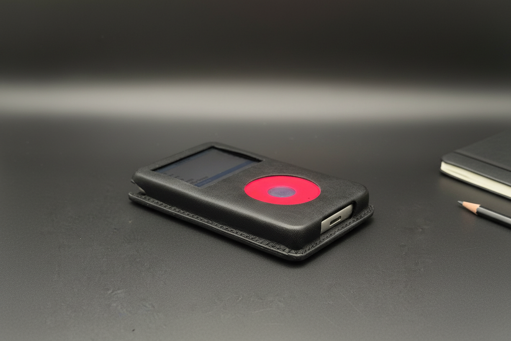 iPod Classic Carry Case on Desk | Atomic Faceplates