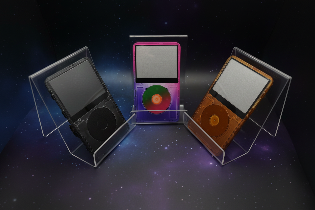 iPods with Cool Dark Background