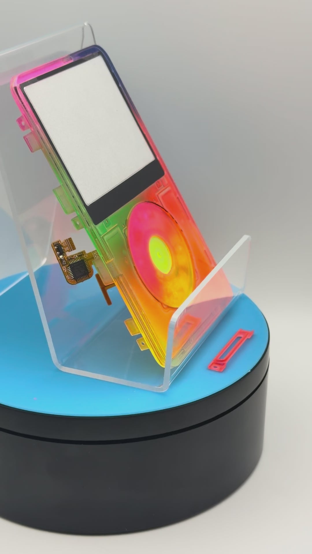 Neon Rainbow gradient parts set for iPod Classic | Atomic Faceplates